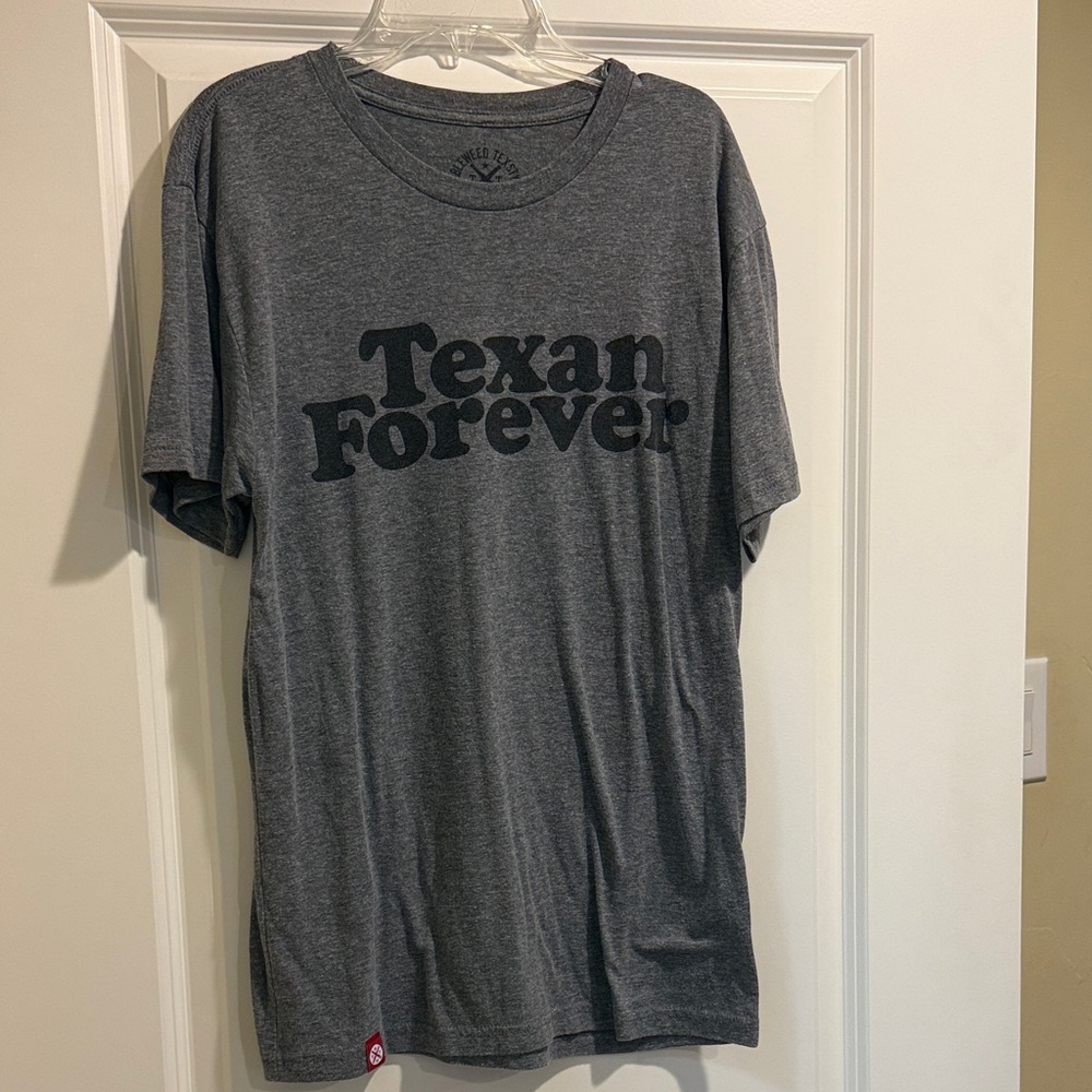 Gray Texan Forever Men's T-Shirt